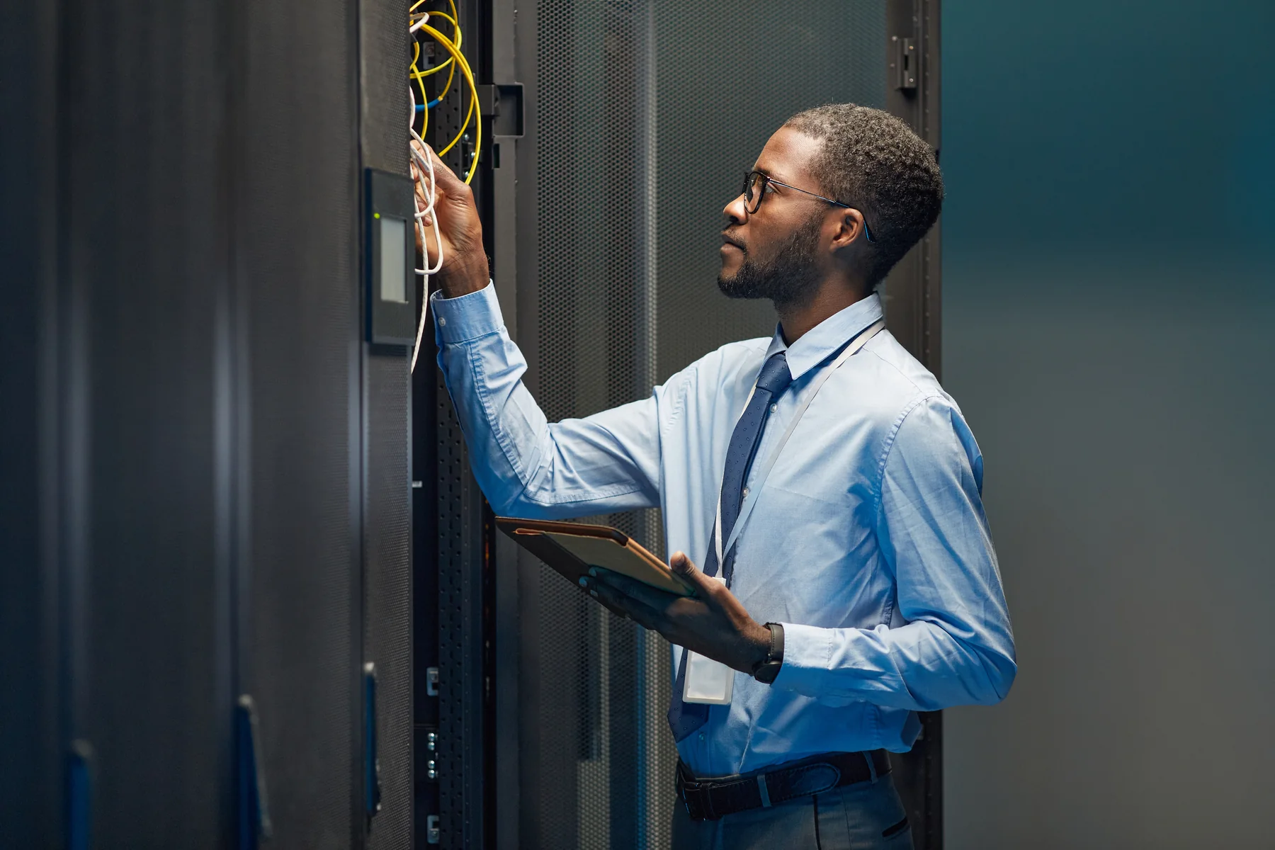 Data centers people and equipment