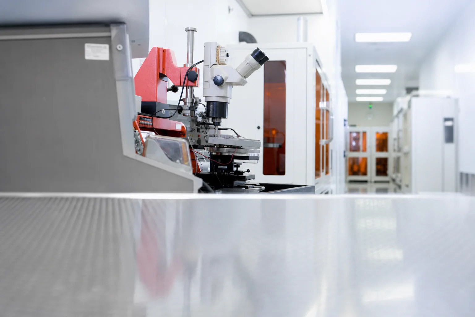 Unoccupied high-tech manufacturing and precision inspection environment